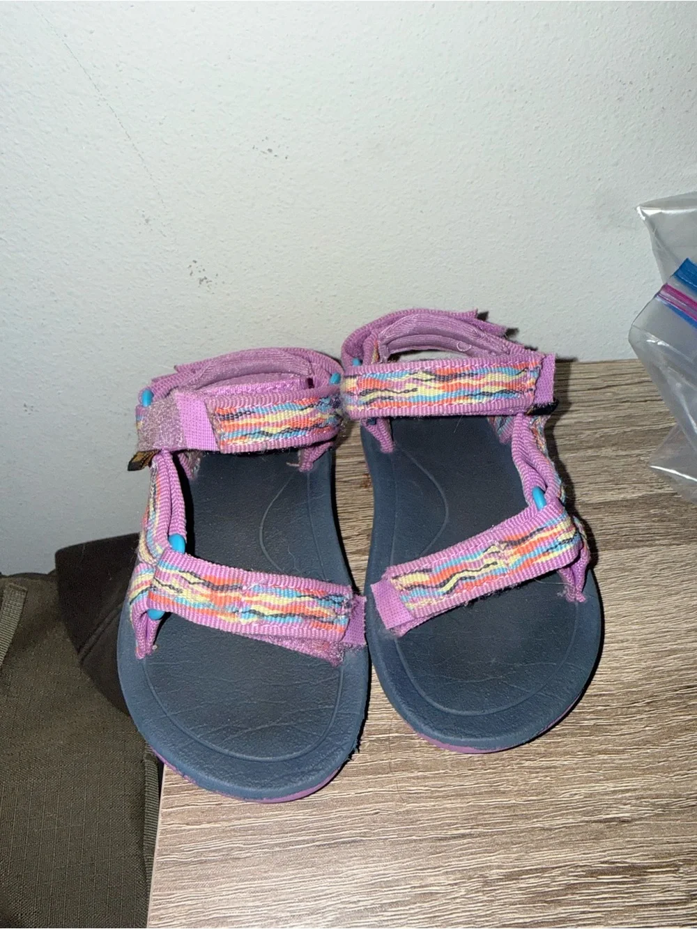 Teva Kids Pink Multicolor Strap Sandals